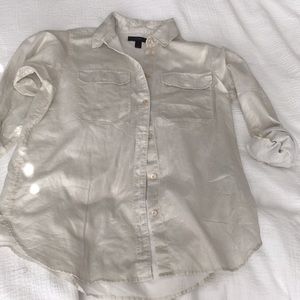 J. Crew metallic button down